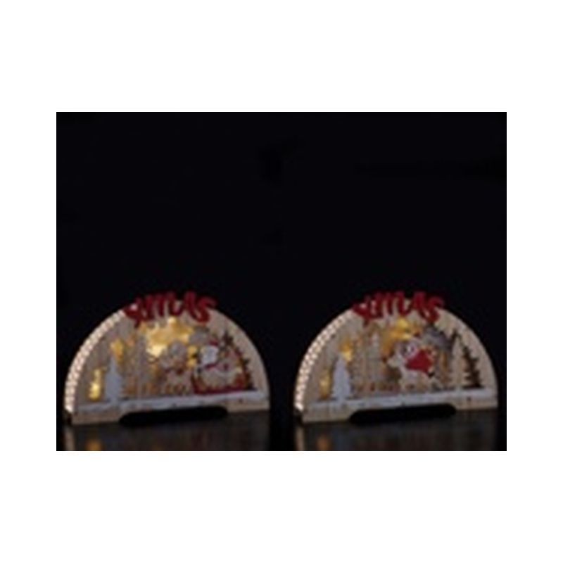 DECORAZ MDF 8L A2M NAT CM30X6XH17 EAN 8057586091917 INGROSSO OGGETTISTICA NATALIZIA