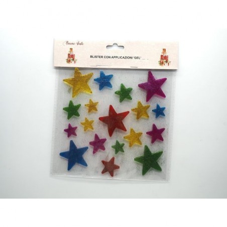 BL. APPLICAZIONI GEL STELLA NATALE ASS EAN 8021029855688 INGROSSO VETROFANIE