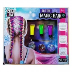 GLITTER MAGIC HAIR GIOCATTOLI EAN 8056779021342 INGROSSO TRUCCHI IN SCATOLA PER BIMBE