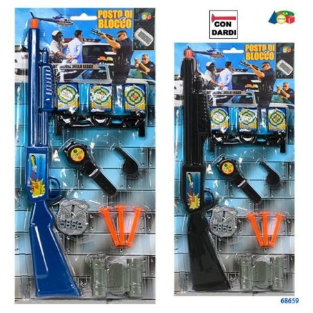 SET POLIZIA POSTO DI BLOCCO C/FUCILE ASS EAN 8057438020669 INGROSSO GIOCHI DA EDICOLA