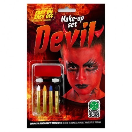 FONDOTINTA ROSSO + 4 MATITE EAN 8004761094348 INGROSSO TRUCCHI PER HALLOWEEN