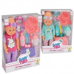 BAMBOLA PAPPA CON BORSETTA CM.30 2 ASS. EAN 8017967687726 INGROSSO BAMBOLE ECONOMICHE