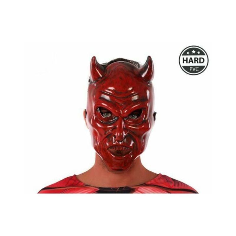 MASCHERA DEMONIO HALLOWEEN PVC EAN 8422259627623 INGROSSO MASCHERE DI HALLOWEEN