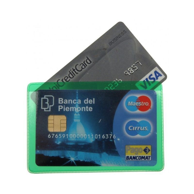 CRISTAL CARD COLOR PORTACARD A 2 SCOMP. EAN 8015915019995 INGROSSO PORTA DOCUMENTI TASCABILI