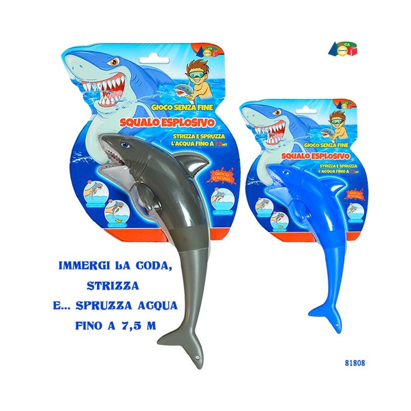 SET SQUALO ESPLOSIVO SPRUZZA ACQUA ASS EAN 8057438021178 INGROSSO GIOCHI DA EDICOLA