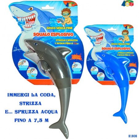 SET SQUALO ESPLOSIVO SPRUZZA ACQUA ASS EAN 8057438021178 INGROSSO GIOCHI DA EDICOLA