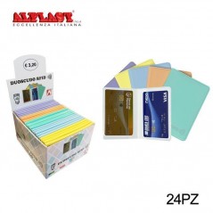 PORTACARD DUOSCUDO PASTELLO RFID (24) TABACCHERIA EAN 8015915038903 INGROSSO PORTA DOCUMENTI TASCABILI