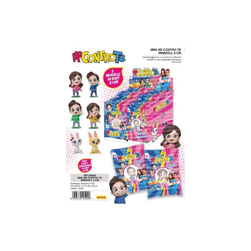 ME CONTRO TE MINIDOLL 6 CM ASS EAN 8056379105282 INGROSSO GIOCHI DA EDICOLA