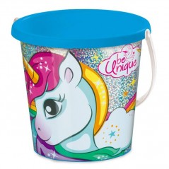 UNICORNO SECCHIELLO GLITTER D.17 ARTICOLI MARE EAN 8001011285990 INGROSSO SECCHIELLI MARE VUOTI