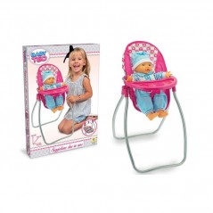 SEGGIOLONE IN METALLO 2 IN 1 GIOCATTOLI EAN 8017967741282 INGROSSO ACCESSORI PER BAMBOLE