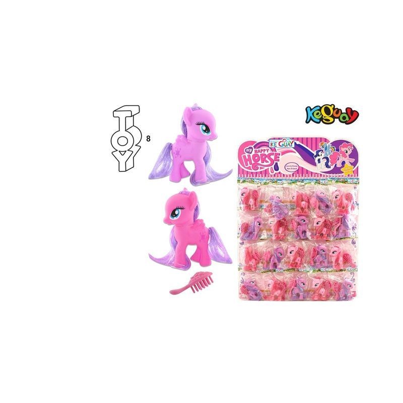 PONY CON SPAZZOLA ASS (20) EAN 8430373007788 INGROSSO GIOCHI DA EDICOLA