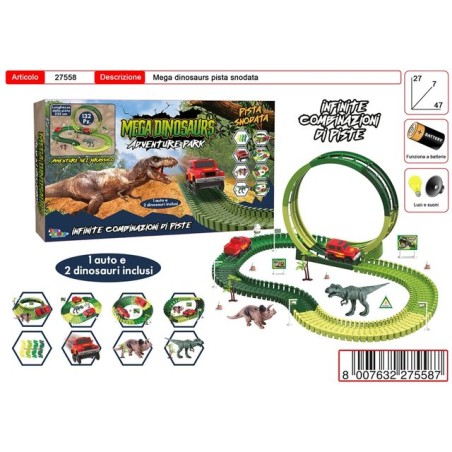 MEGA DINOSAURS ADVENTURE PARK EAN 8007632275587 INGROSSO GIOCATTOLI IN SCATOLA