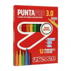 PENNARELLI PUNTAPRO 3.0 - SCATOLA 12 PZ CARTOLERIA EAN 8055714165868 INGROSSO PENNARELLI