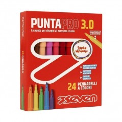 PENNARELLI PUNTAPRO 3.0 - SCATOLA DA 24 CARTOLERIA EAN 8055714165882 INGROSSO PENNARELLI