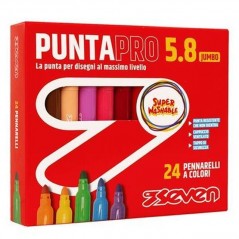 PENNARELLI PUNTAPRO 5.8 - SCATOLA DA 24 CARTOLERIA EAN 8055714165905 INGROSSO PENNARELLI