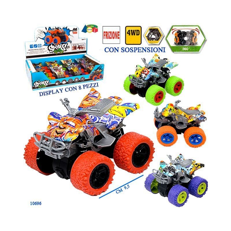 QUAD MONSTER AEROGR. C/SOSP 4WD FRIZION EAN 8057438023240 INGROSSO MODELLINI AUTO A FRIZIONE