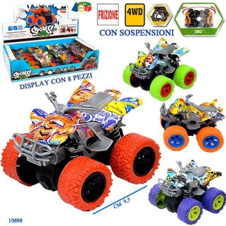 QUAD MONSTER AEROGR. C/SOSP 4WD FRIZION EAN 8057438023240 INGROSSO MODELLINI AUTO A FRIZIONE
