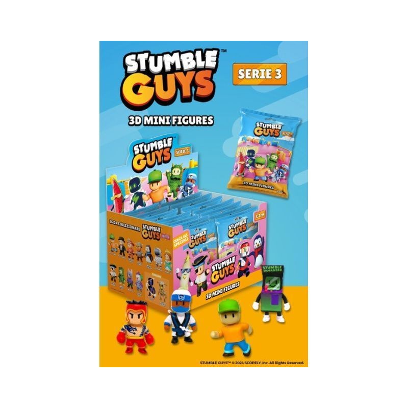 STUMBLE GUYS MINIFIGURES 3D SERIE 3 ASS EAN 9772532611337 INGROSSO GIOCHI DA EDICOLA