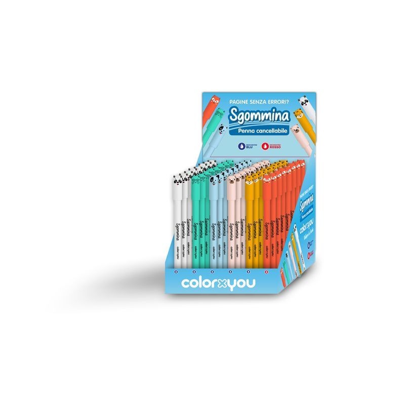 PENNA CANCELLABILE COLOR X YOU SGOMMINA EAN 8019420017538 INGROSSO PENNE PER LA SCUOLA