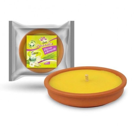 FIACCOLA CITRONELLA TERRACOTTA D.15CM EAN 8059174595548 INGROSSO ARTICOLI CAMPEGGIO