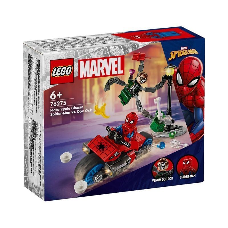LEGO 76275 INSEGUIMENTO S/MOTO SPIDERMAN EAN 5702017590264 INGROSSO LEGO SUPERHEROES
