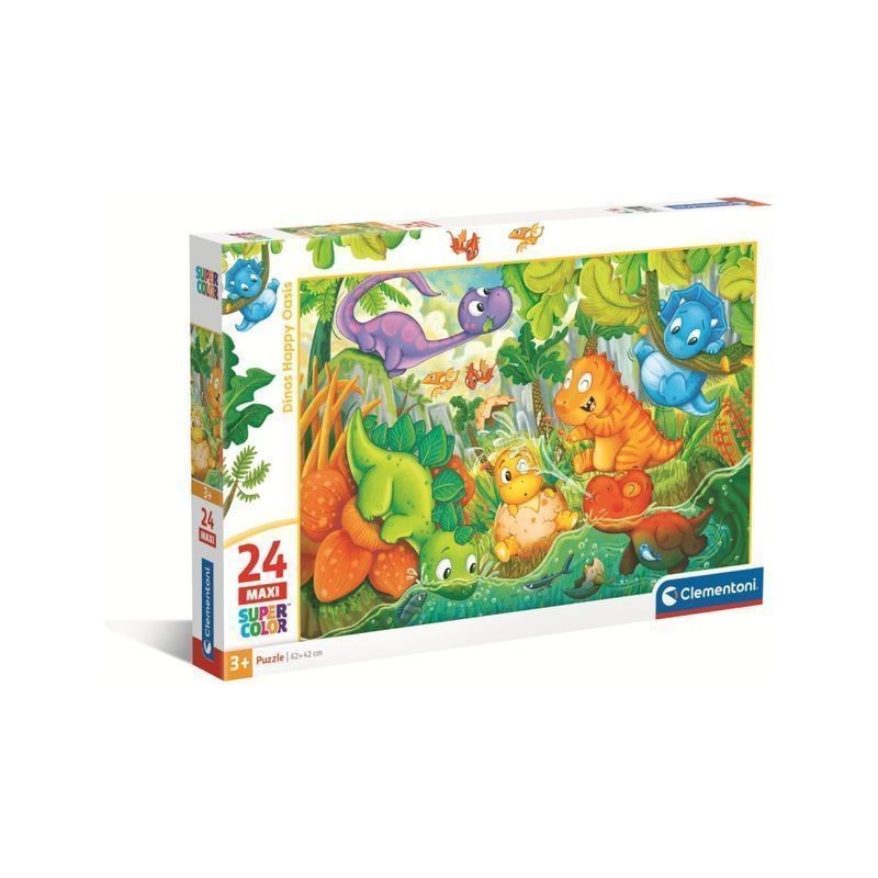PUZZLE PZ.24 MAXI DINOS HAPPY OASIS EAN 8005125285242 INGROSSO PUZZLE CLASSICI