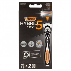 BIC RASOIO HYBRID 5 BASE+4 RICARICHE PROFUMERIA EAN 3086123644922 INGROSSO ARTICOLI PER LA DEPILAZIONE