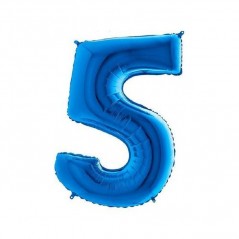 INGROSSO PALLONCINI PALLONCINO MYLAR N. 5 BLU MEGA 40 101CM 8032685998671 INGROSSO ARTICOLI PER FESTE