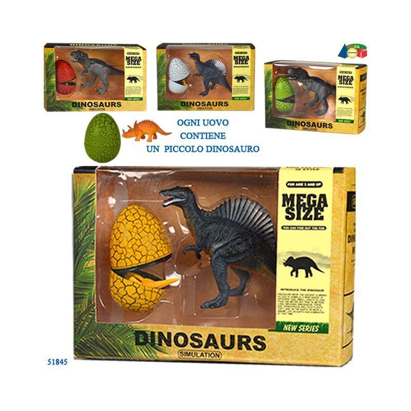 DINOSAURO + UOVO C/MINIDINO ASS. EAN 8034094805090 INGROSSO ANIMALI GIOCATTOLO