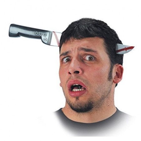 INGROSSO HALLOWEEN CERCHIETTO C/COLTELLO IN BUSTA 8004761064068 INGROSSO ARTICOLI DI HALLOWEEN CAPPELLI E CERCHIETTI HALLOWEEN