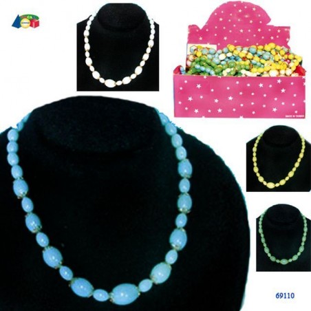 INGROSSO COLLANA PIETRE VARIE UNICOLORE COL.ASS. 8006087412127 INGROSSO GIOCHI E GIOCATTOLI BRACCIALETTI COLLANE PER BAMBINE
