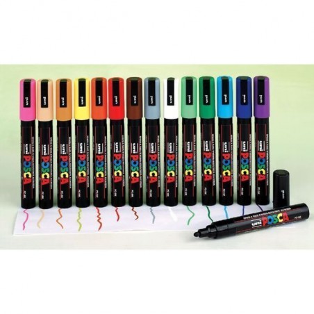 INGROSSO CARTOLERIA UNI POSCA PC5M ROSSO 4902778916131 INGROSSO PENNARELLI MATITE COLORATE TEMPERE PENNARELLI