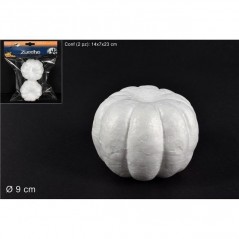 INGROSSO ARTICOLI NATALIZI ZUCCHE POLISTIROLO DECOUPAGE 9CM 2PZ 8033113938931 INGROSSO ARTICOLI DI HALLOWEEN