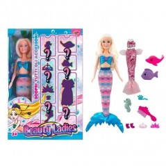 INGROSSO GIOCATTOLI BAMBOLA BEAUTY LADIES SIRENA 8019824772347 INGROSSO BAMBOLE E ACCESSORI BAMBOLE ECONOMICHE