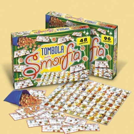 TOMBOLA DELLA SMORFIA 48 CARTELLE EAN 8000888000545 INGROSSO GIOCHI DI SOCIETA