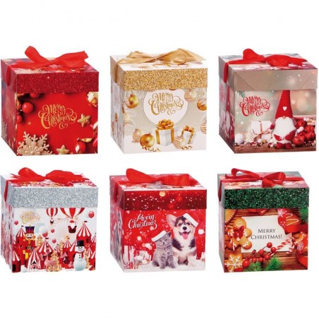 SCATOLA CARTA A6DEC NAT CM17X17X17 EAN 8021785837232 INGROSSO SCATOLE NATALIZIE