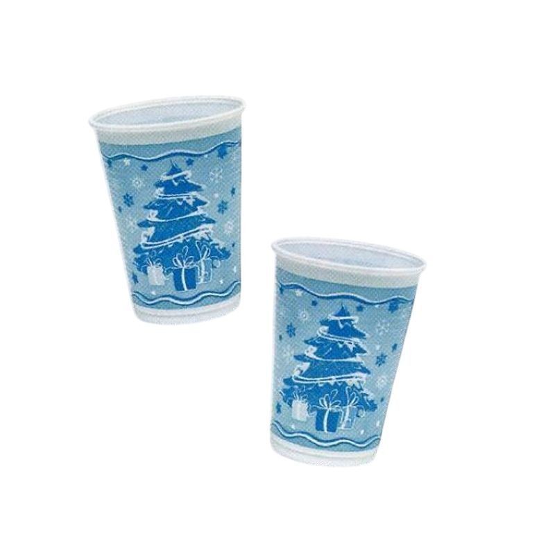 BICCHIERI CC.180/200 PZ.8 CHRISTMAS TREE EAN 5201184040492 INGROSSO BICCHIERI NATALIZI