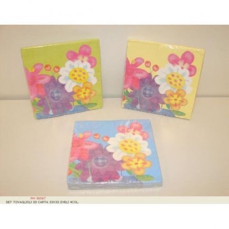 TOVAGLIOLI 33X33 2V. PZ.20 DIS. EAN 8424222365679 INGROSSO GIOCATTOLI