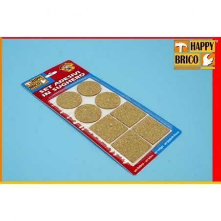 INGROSSO CASALINGHI SET 8 ADESIVI IN SUGHERO 8015361263867 INGROSSO FERRAMENTA E IDRAULICA FELTRINI