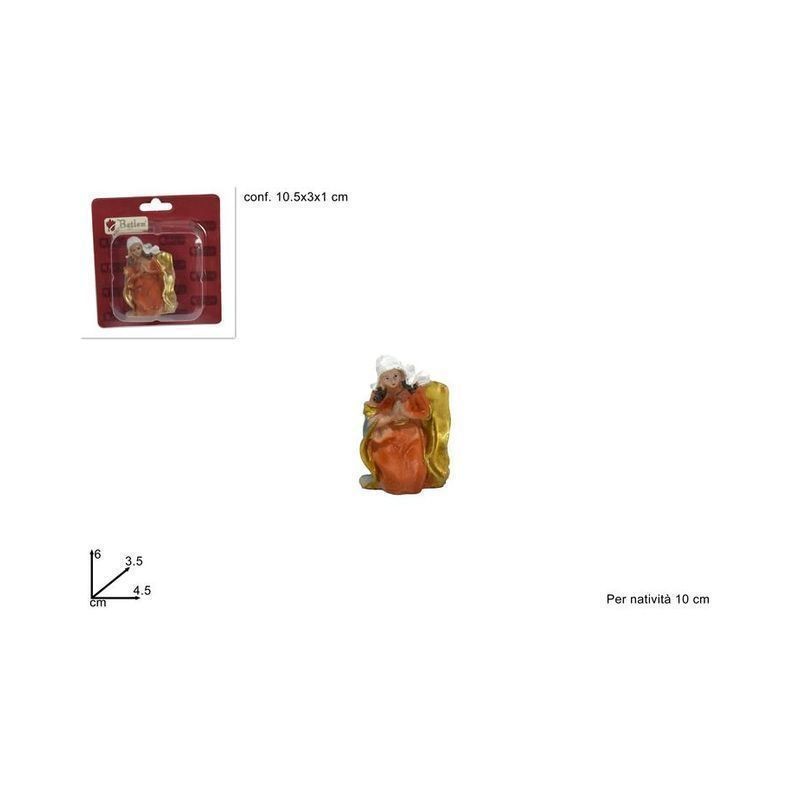 MADONNA PER NATIVITA 10 CM IN BLISTER EAN 8053482084572 INGROSSO PERSONAGGI PER IL PRESEPE E ANIMALI