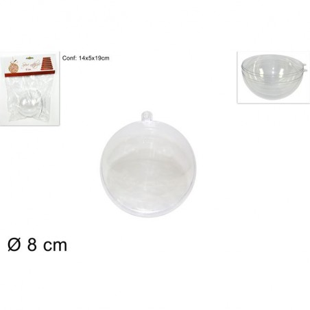 INGROSSO ARTICOLI NATALIZI SFERA TRASPARENTE cm.8 8033113130359 INGROSSO DECORAZIONI NATALIZIE ARTICOLI PER DECORAZIONI NATALIZI