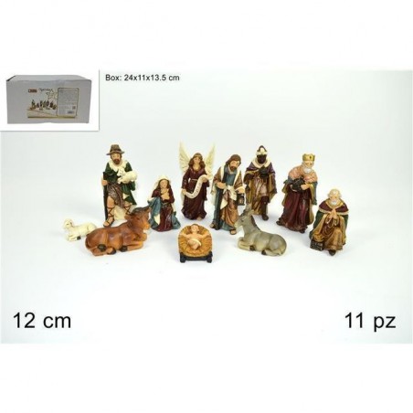 NATIVITA 12CM 11PZ EAN 8033113508578 INGROSSO PERSONAGGI PER IL PRESEPE E ANIMALI