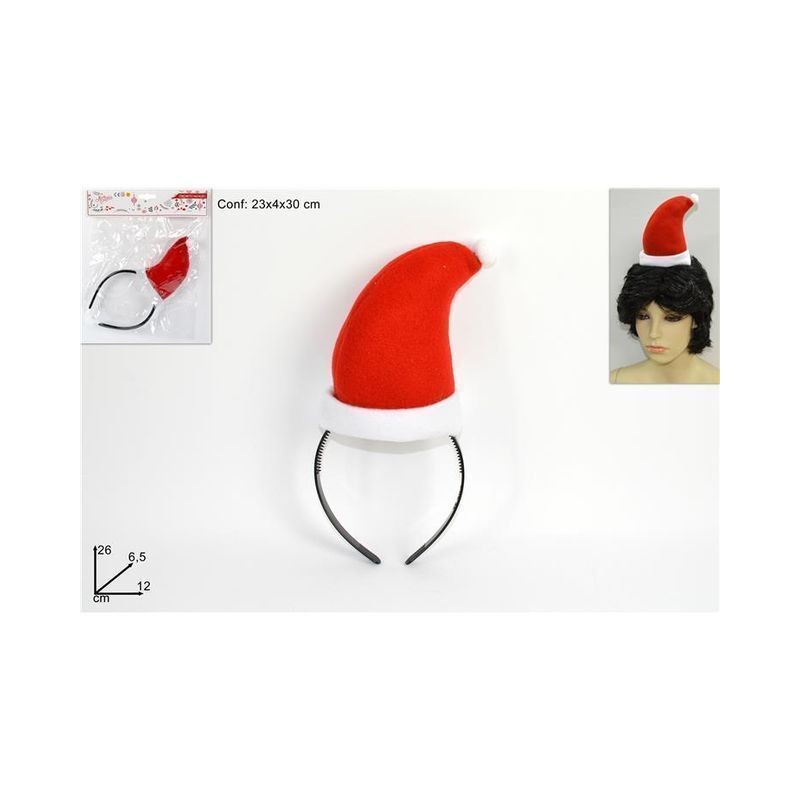 CERCHIETTO CAPPELLO BABBO NATALE EAN 8033113544194 INGROSSO CAPPELLI NATALIZI