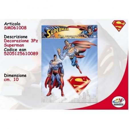 INGROSSO FESTA E PARTY DECORAZIONE PZ.3 SUPERMAN 5205125610089 INGROSSO ARTICOLI PER FESTE ACCESSORI PARTY