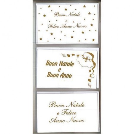 CARTONCINO NATALE 13,5X8,5CM C/BUSTA C10 EAN 0565138200000 INGROSSO GIOCATTOLI