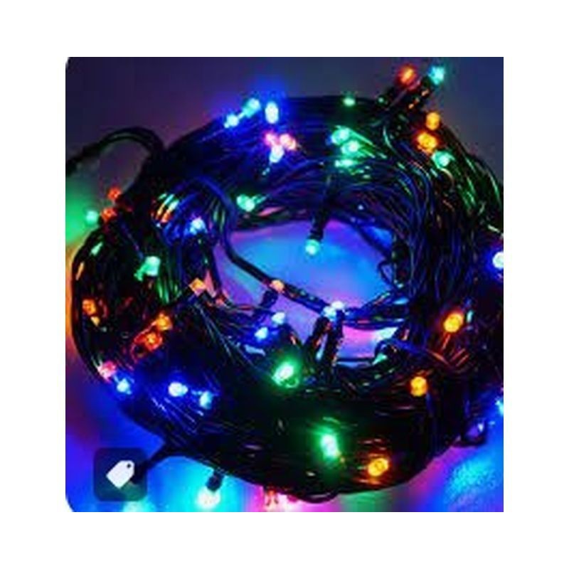 CATENA LUMINOSA 12 MT 100LED MULTICOL EAN 8012414999926 INGROSSO LUCI NATALIZIE