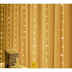 INGROSSO ARTICOLI NATALIZI TENDA LUMINOSA 3MT H80CM BIANCO CALDO 8012414999841 INGROSSO ARTICOLI NATALE