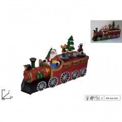 INGROSSO ARTICOLI NATALIZI GIOSTRINA TRENINO BABBO NAT C/BAMBINI LU 8033113899843 INGROSSO DECORAZIONI NATALIZIE