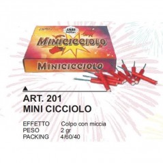 INGROSSO FUOCHI D'ARTIFICIO MINICICCIOLO PZ. 40 C.60 8057206070803 INGROSSO FUOCHI PER FESTE PETARDI