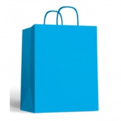 INGROSSO SHOPPER CARTA 46X49 AZZURRO C.25 80000460 INGROSSO ARITCOLI PER CONFEZIONI SACCHETTI E SHOPPER REGALO